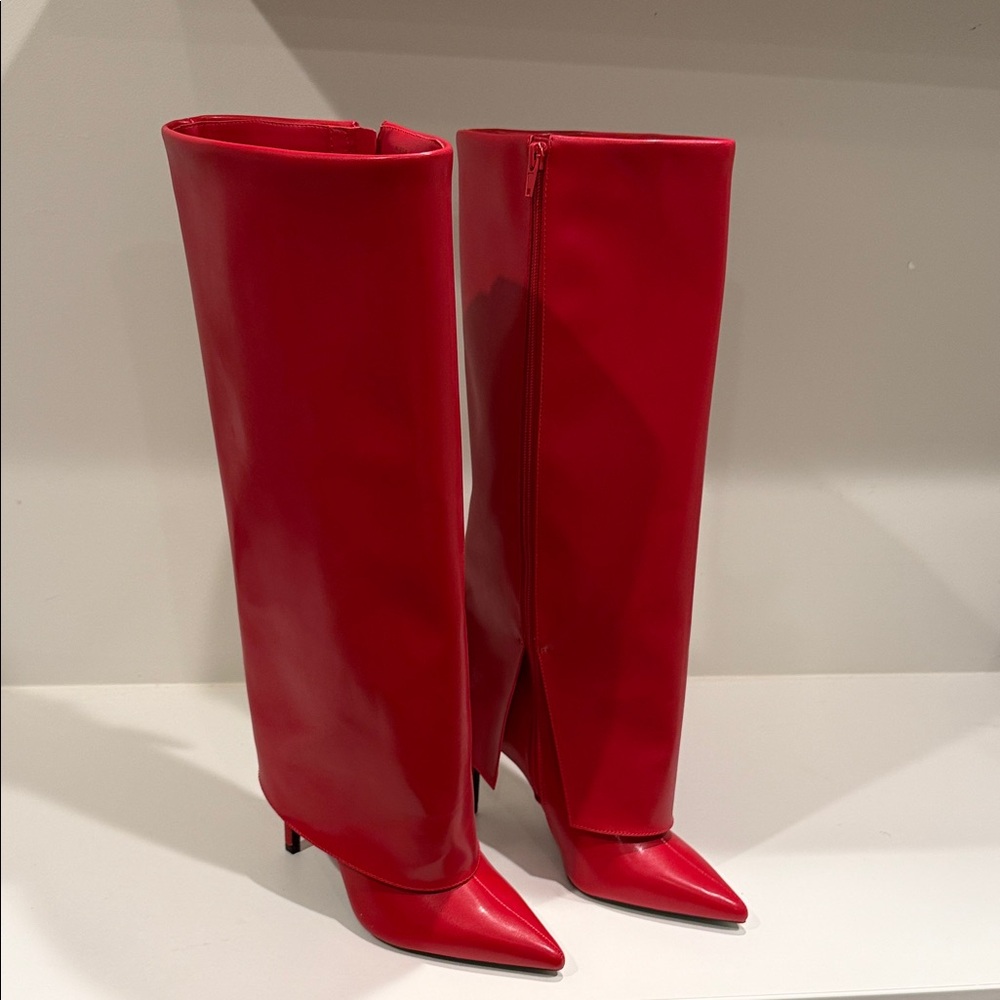I.N.C. International Concepts Skylar Fold Over Cuffed Knee High Boots